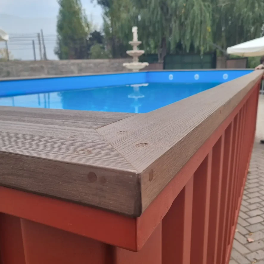 Piscina Container Donde Sea edición rojo óxido