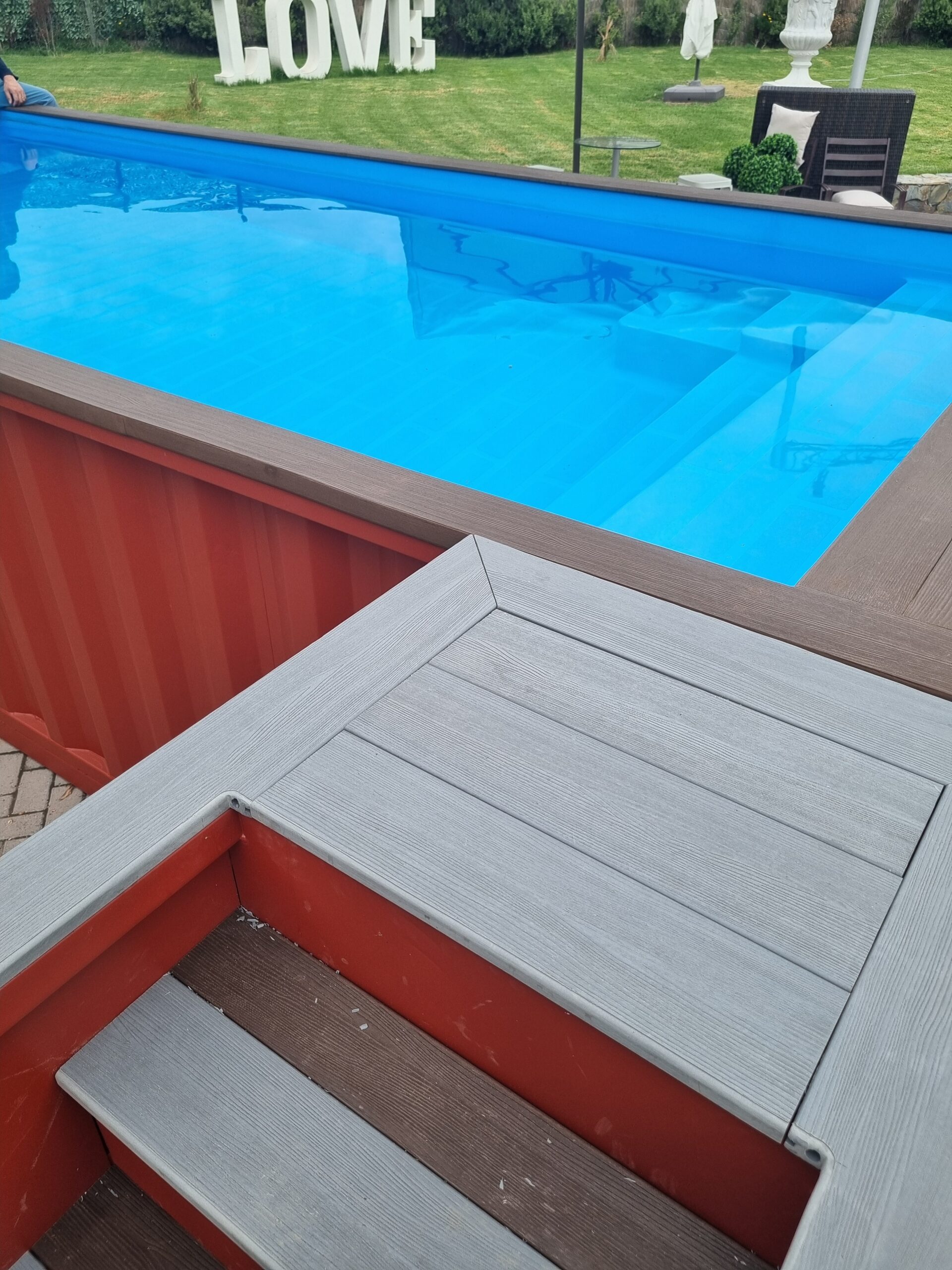Escalera Movil para Piscinas Container Donde Sea